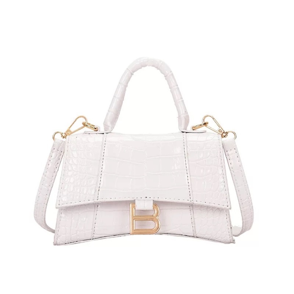 Hourglass Handbag - White